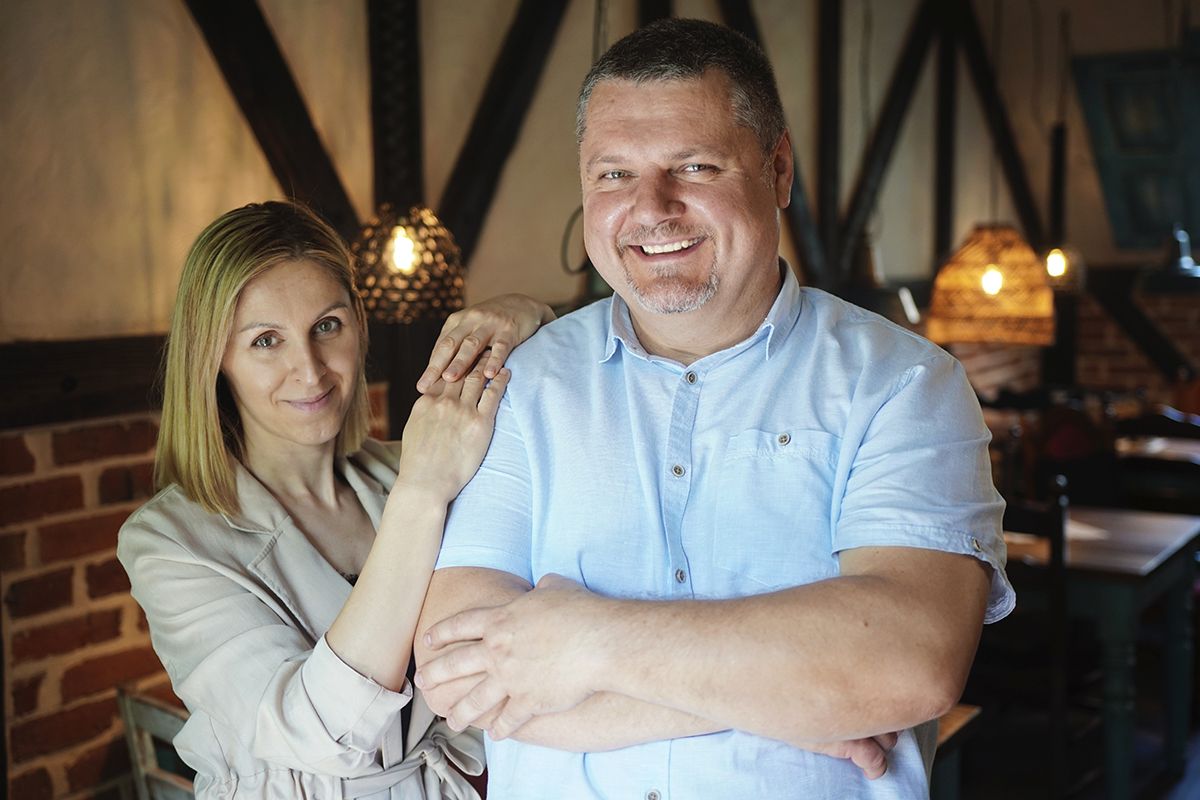 Na zdjęciu są Agnieszka i Tomasz Szmitkowscy, właściciele restauracji "Cudne manowce"